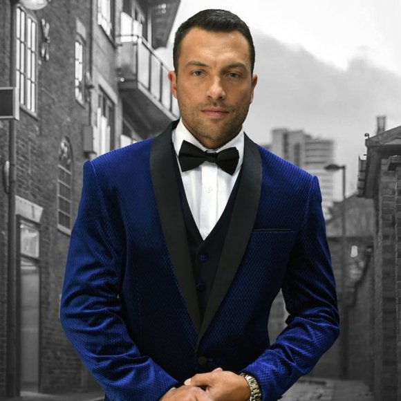 VITARELLI MEN'S PURE VELVET (2) BUTTON LUXURY TUXEDO BLAZER (ITALY) - Picture 1 of 17